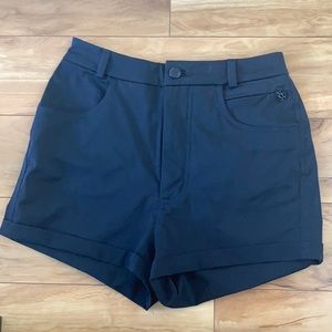 BLACK Lululemon High Waisted Shorts